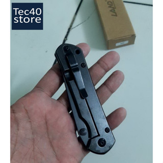 มีดพับ มีดเดินป่า ของแท้ LAND 913 12c27 Steel Frame lock Made in CHINA