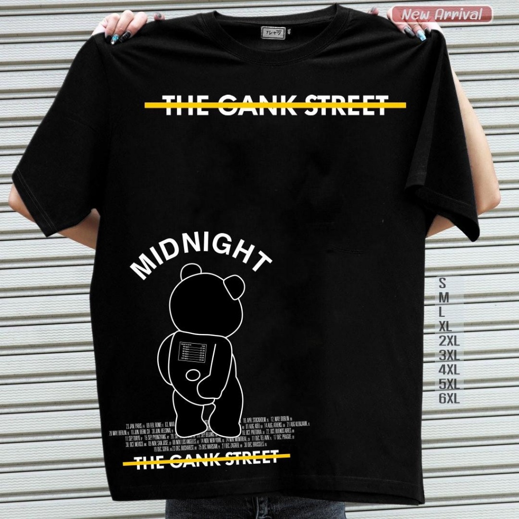 เสื้อยืด ลายหมี มิดไนท์ ไซส์ S-7XL ดำ แดง บิ๊กไซส์ #เสื้อยืดหมี #เสื้อยืดไซส์ใหญ่ #ขายส่งเสื้อยืด