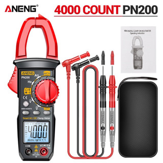 Aneng PN200 แคลมป์มิเตอร์ดิจิทัล DC/AC 600A มัลติมิเตอร์ แอมมิเตอร์ ทดสอบแรงดันไฟฟ้า Hz ประจุกระแสไฟ NCV โอห์ม ทดสอบ