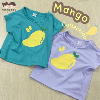 พร้อมส่ง‼️ เสื้อยืดเด็ก ทรงโอเวอร์ไซส์ น้องมะม่วง Mango Collection🟡