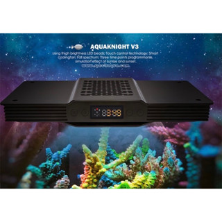 ไฟเลี้ยงปะการัง ปลาทะเล สำหรับตู้18-24นิ้ว ขนาด 60w ตั้งเวลาได้ในตัว Spectra AquaKnight V3 60w