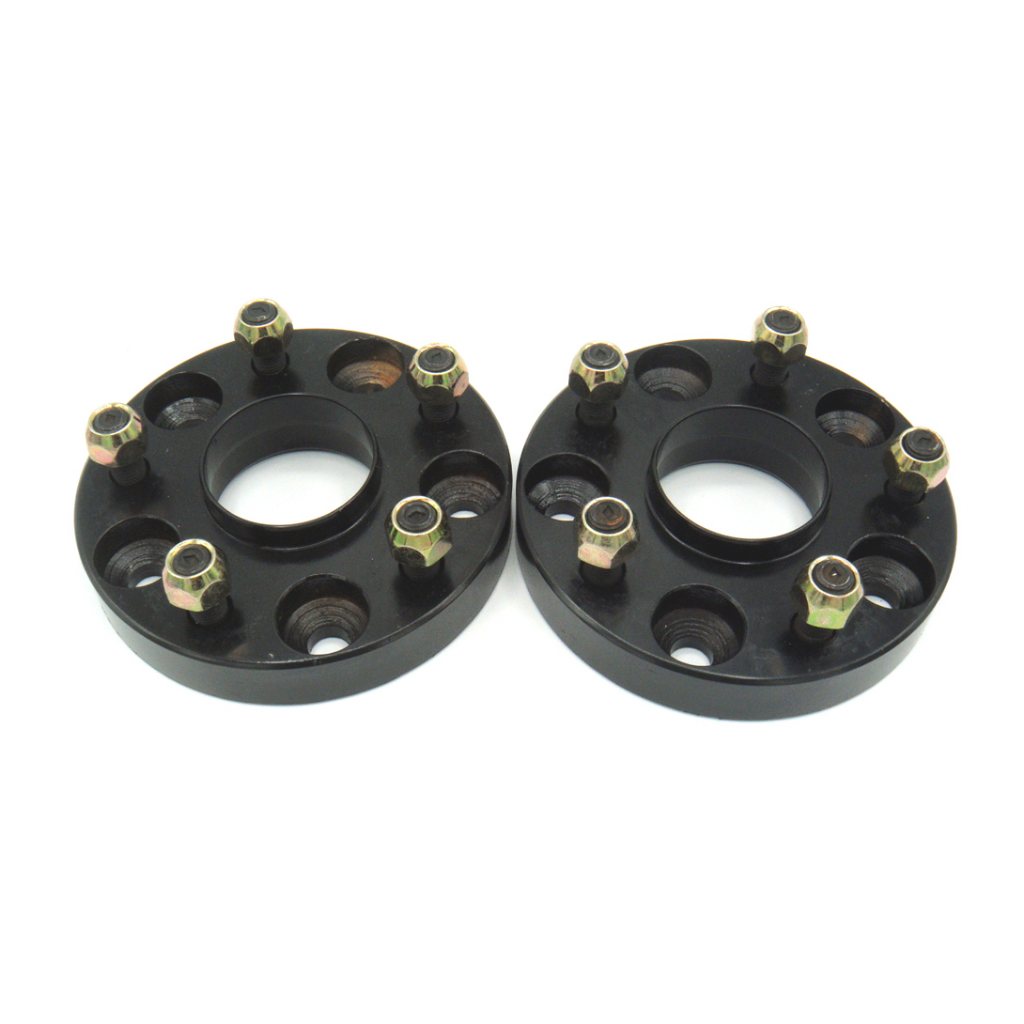 2 ตัว อะแดปเตอร์รองล้อ (เหล็กแข็ง) แบบ 5 รู 114.3 มม. ออก 5 รู 120 มม. หนา 1 นิ้วสำหรับรถที่ต้องการใ