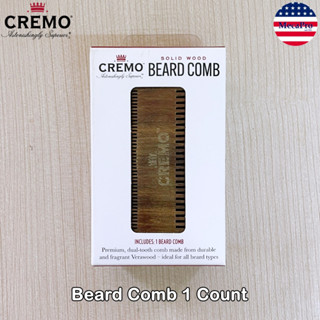 Cremo™ Beard Comb หวีเครา แปรงหวีหนวดเครา จัดแต่งเคราและหนวด Perfect for Styling Beard and Mustache of all Lengths