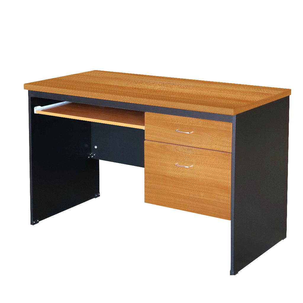 STABLE โต๊ะทำงาน 2 ลิ้นชัก ขนาด 120 ซม. รุ่น TF-120-Y ขนาด 120x60x75ซม พร้อมถาดคีย์บอร์ด