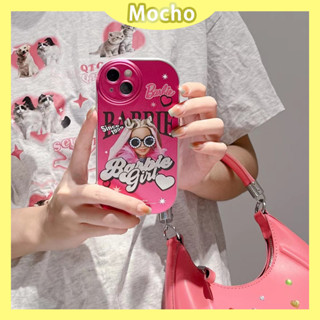 💕พร้อมส่ง💕iPhone 14 13 12 11 Pro Max เคส for เคสไอโฟน11 หวานเท่ บางเบาพกพาง่าย Barbie น่ารัก กันกระแทก การ์ตูน Case