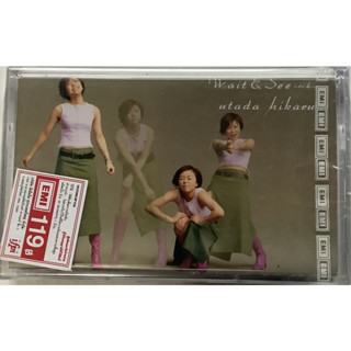 Cassette Tape เทปคาสเซ็ตเพลง Utada Hikaru Wait &amp; See ~Risk~ 5 Tracks Maxi Single ลิขสิทธิ์ ซีล