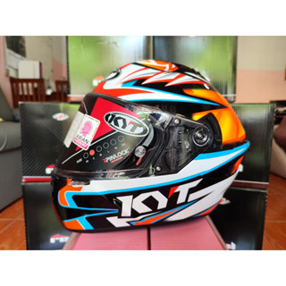 หมวกกันน็อค KYT รุ่น NF-R AXEL BASSANI REPLICA (ลายเสือสีส้ม) Size S