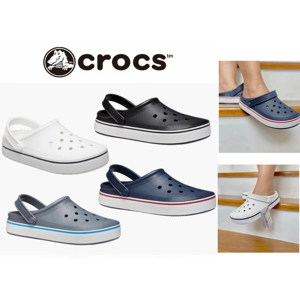 [ลด30% เก็บโค้ด 2509FASHDD] CROCS Off Court Clog - Comfort Sandal รองเท้าแตะ หัวโต คร็อคส์ แท้ รุ่นฮ