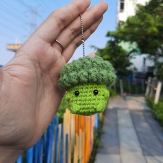 พวงกุณแจไหมพรม 🥦บล็อคโคลี่ little broccoli keychain พวงกุญแจตุ๊กตาน่ารัก ห้อยกระเป๋า ของขวัญปัจฉิม ของขวัญลูกค้า