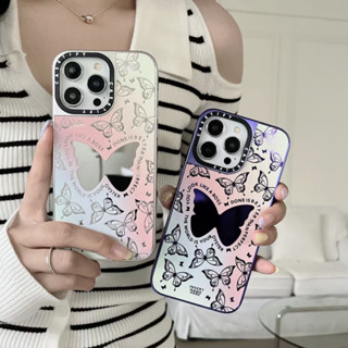 🎁ส่งของขวัญ🎁Casetify เคสไอโฟน 14 Pro Max 13 12 11 เคส for เคสไอโฟน11 ผีเสื้อ พกง่ายๆ การป้องกันการตก Case