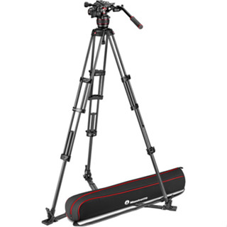 ชุดขาตั้ง Manfrotto 608 Nitrotech Fluid Video Head and Carbon Fiber Twin Leg Tripod with Ground Spreader MVK608TWING