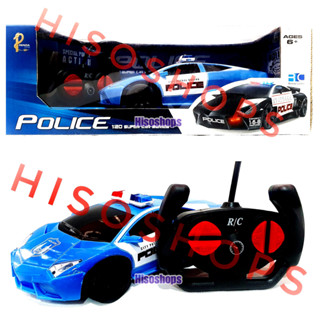 POLICE CAR R/C SCALE 1:20 รถตำรวจบังคับรีโมทไร้สาย 6 ทิศทาง สุดมันส์ เหมาะกับเด็กทุกเพศทุกวัย คันใหญ่ สุดคุ้ม!!