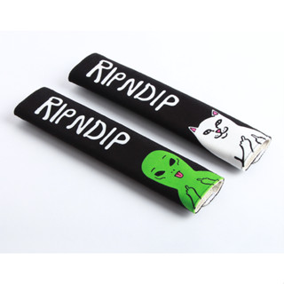 [ 💥ส่งฟรี 559.-] สายหุ้มเข็มขัด Ripndip ในรถยนต์ ลายเอเลี่ยนและแมว 1 คู่