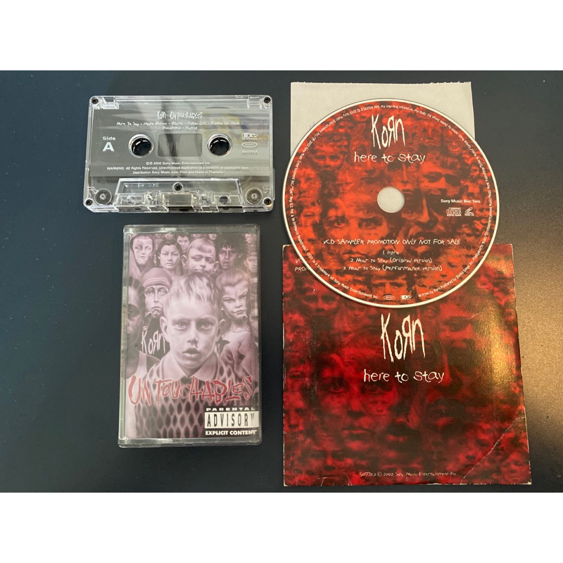cd เทป เพลงแท้$$$ Korn untouchables + vcd โปรโมท มือ2