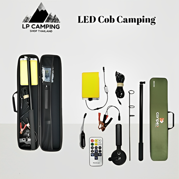 🔥LED COB ไฟสนาม camping 12v แบบ 2 สี กันน้ำ - conpex