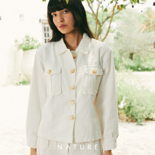 🍎 ลด45.-โค้ดWYQESS🍋nature.bkk - JKN1204 แจ๊คเก็ตโอเวอร์ไซส์ Cherie oversize jacket