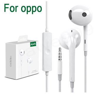 หูฟัง OPPO reon R17 แท้100% HIFI ไมโครโฟนในตัว เบสหนัก เล่นเกมส์ ฟังเพลง （รับประกันหนึ่งปี）AAA