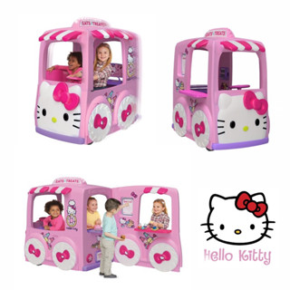 นำเข้า🇺🇸 รถแบตเตอรี่เด็ก คิตตี้ ฟู้ดทรัค Hello Kitty 12 Volt “Eats and Treats” Sweet Food Truck Play-Center Ride-On