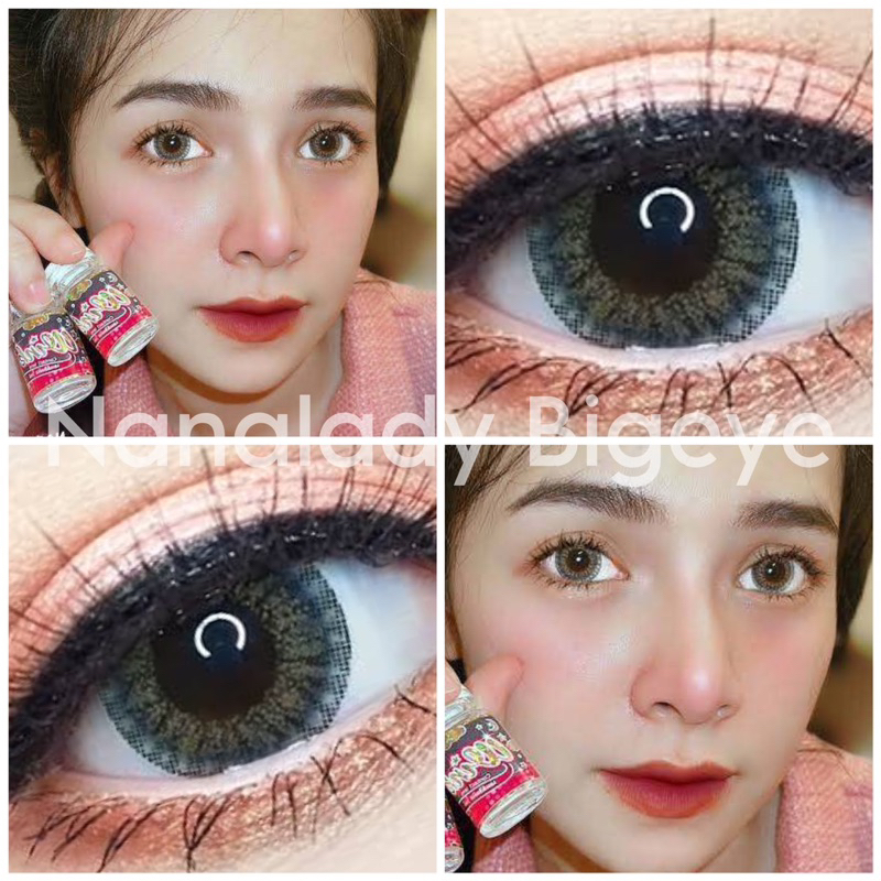 Bigeye Gray, Brown Chilli บิ๊กอาย คอนเเทคเลนส์ คอนเเทคเลนส์กรองเเสง มีเลขที่จดเเจ้งถูกต้อง