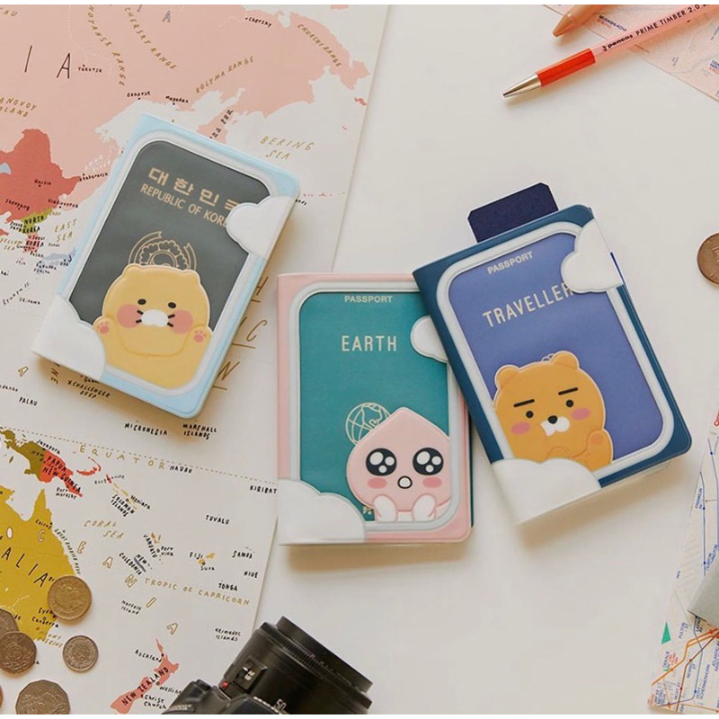 [พร้อมส่ง] Passport Case Kakao Friends น่ารักๆ ของแท้ 💯%