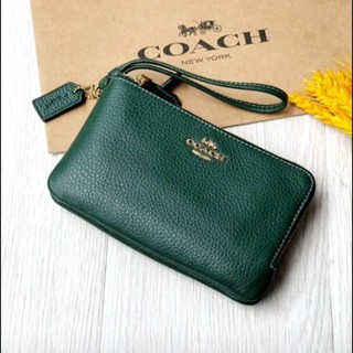 Coach คล้องมือ 2 ซิป  S รวมสีพื้นเยอะสุด.