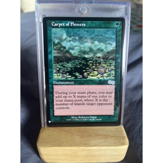 การ์ด MTG Carpet of Flower Green Magic the gathering EDH รุ่น The List สภาพ Nm