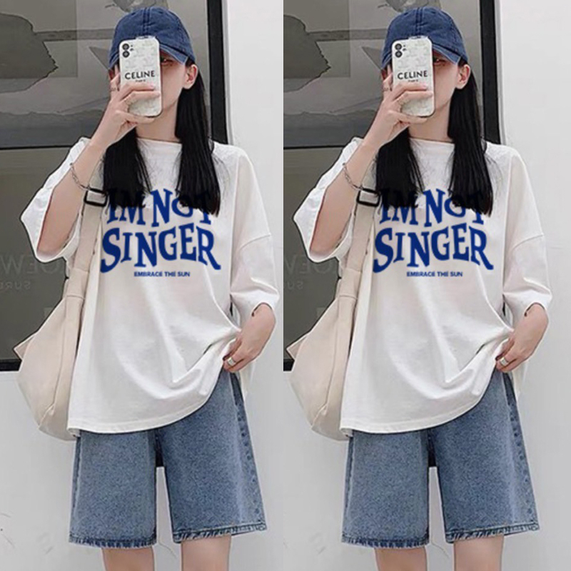 [ส่งเร็วพิเศษ!] เสื้อยืดแฟชั่นผู้หญิงลายทางแขนสั้นคอกลม เนื้อผ้าดีใส่สบาย! New Fashion women's