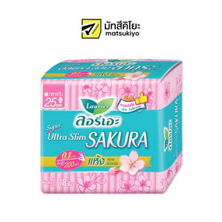 Laurier Super Ultra Slim Sweet Sakura Wing 25cm. 16pcs.