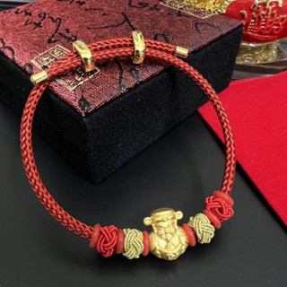 ข้อมือด้ายแดง เทพเจ้าไฉ่ชิงเอี้ย ทองแท้99.9