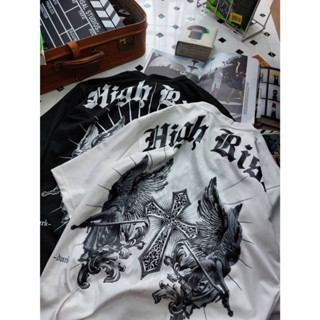 Cool Rocker : Oversize T-Shirt By Dark Punx / เสื้อยืดทรงโอเวอร์ไซส์ลาย HIGH RISK