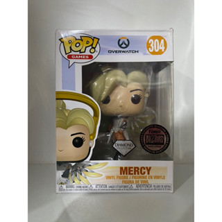 Funko Pop Mercy (Cobalt) Overwatch Diamond Special Edition Exclusive 304 กล่องมีรอยยับ