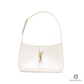 YSL HOBO 9_ WHITE CALF GHW