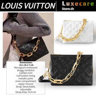 ถูกที่สุด ของแท้ 100%/หลุยส์วิตตองLouis Vuitton COUSSIN BB Women/Shoulder Bag สุภาพสตรี/กระเป๋าสะพายไหล่/กระเป๋าร่อซู้ล