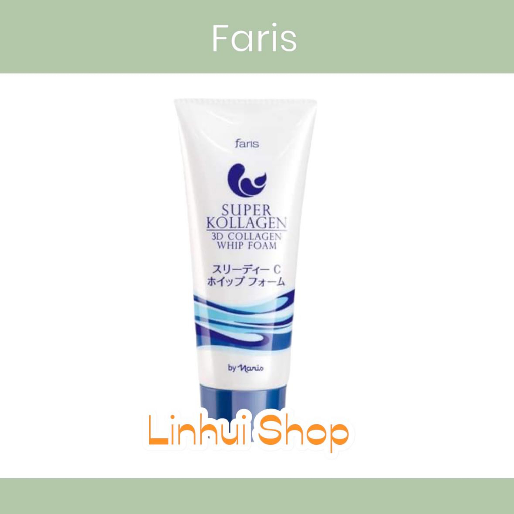 โฟมล้างหน้า exp2028 ฟาริส ซุปเปอร์ คอลลาเจน 80 กรัม Faris Super Kollagen 3D Collagen Whip Foam 80 g