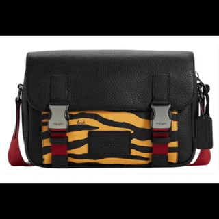 COACH TIGER PRINT MESSENGER CROSSBODY BAG