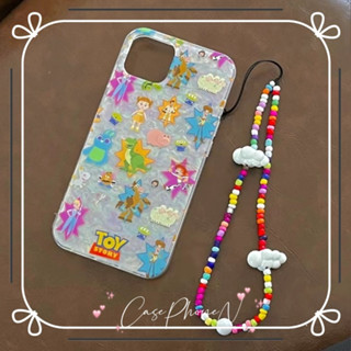 เคสไอโฟน iphone 11 14 Pro Max การ์ตูน เรื่องของของเล่น น่ารัก พร้อมโซ่  เคส iphone 12 13 Pro Case for iPhone