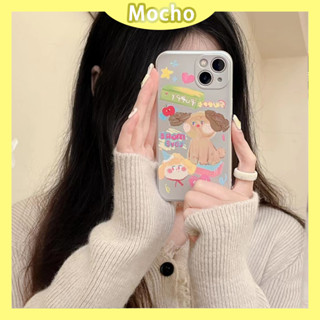 💕พร้อมส่ง💕iPhone 14 13 12 11 Pro Max เคส for เคสไอโฟน11 น่ารัก การ์ตูน ลูกสุนัข แฟชั่น บางเบาพกพาง่าย เนื้อฝ้า Case