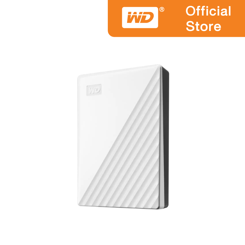 Western Digital HDD 4 TB External Harddisk ฮาร์ดดิสพกพา รุ่น My Passport 4 TB WHITE USB 3.2 Gen 1WHITE