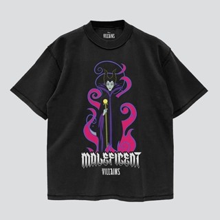 เสื้อDisney ลาย Malefica 😈 สีดำ ฟอกเฟด (TMP-005)