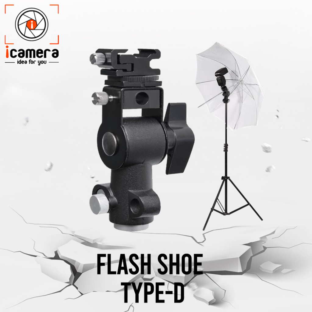 Flash Shoe TYPE-D หัวจับแฟลชแยกแบบโลหะ Shoe-D หัวจับแฟลช