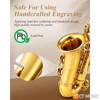 Eastar AS-II Student Gold Lacquer E Flat Alto Saxophone แซ็กโซโฟน