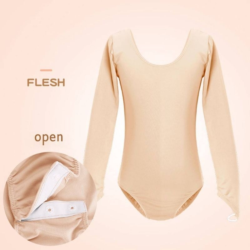 บอดี้สูท Bodysuit รุ่นเปิดเป้า บัลเล่ต์ ไอซ์สเก็ต (M3-5ปี), (L6-8ปี),(XL9-11ปี),(2XL11-13ปี),(3XL13-15ปี)