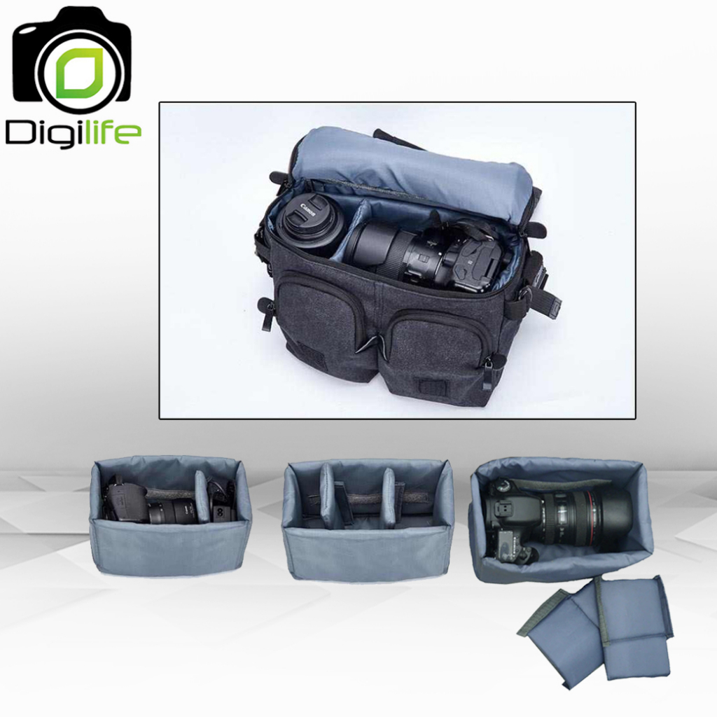 Camera Bag National Style - Digilife ( ผ้า Canvas Cotton แบบเดียวกันกับ กระเป๋ากล้อง National Geographic NG 2346 )