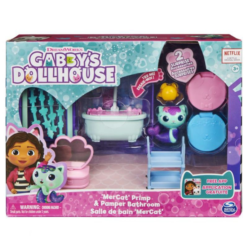 Gabby Doll House Deluxe Bathroom ตุ๊กตาเด็กหญิง
