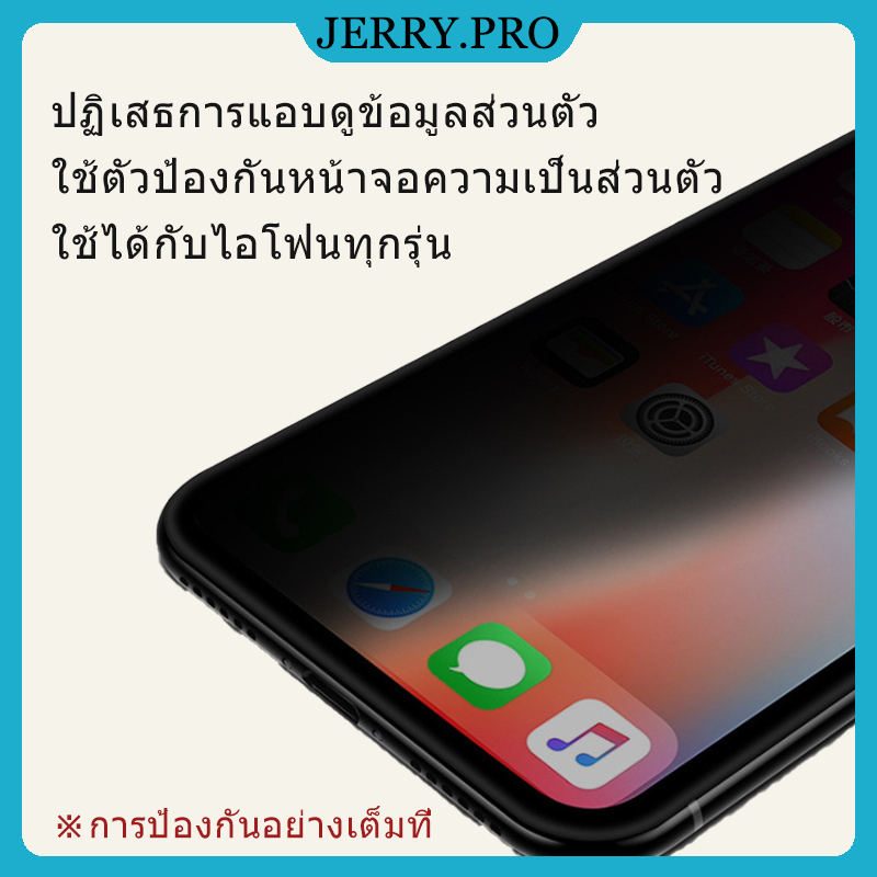 (เรือจากกรุงเทพฯ) กระจกกันรอยหน้าจอสำหรับ iPhone 16promax 15 14 13 12 11 Pro Max 6/6S 7 8 Plus X XR XS Max 11 Pro Max