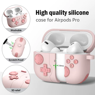 เคส ใช้สำหรับ Airpods 4 PRO3 pro2 1/2 3 ทรง XBOX ซิลิโคน นิ่ม พร้อมห่วงคล้อง