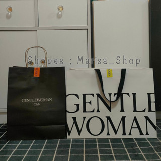 แท้ !! ถุงกระดาษ Gentlewoman / ถุงกระดาษเจนเทิลวูแมน / ถุงแบรนด์ / ถุงแบรนด์เนม