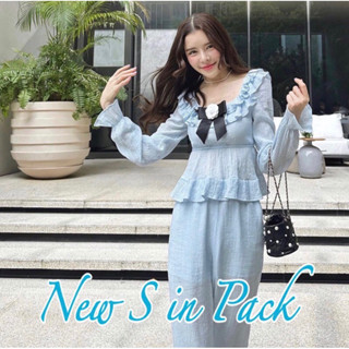 FLAT2112  MADEMOISELLE TOP &amp; TROUSERS size S🦋🦋🦋ของใหม่ New in Pack