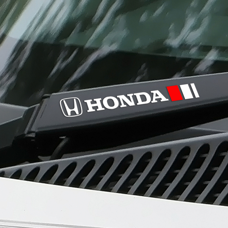 ติกเกอร์ปัดน้ำฝน 2 ชิ้นสำหรับ Honda Avancier Odyssey Crider Accord City Civic HRV CRV แจ๊ส  Element  Fit อะไหล่รถยนต์