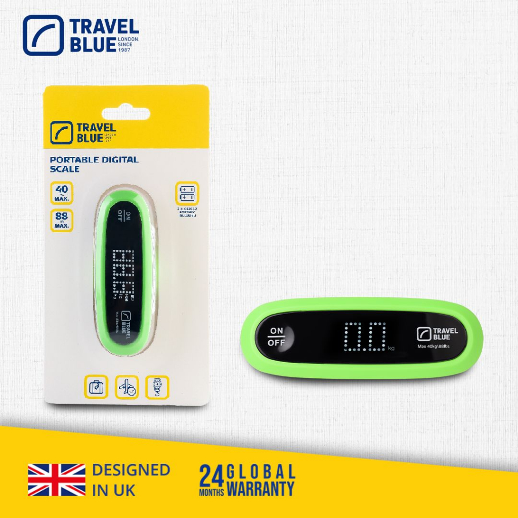 Travel Blue 5847 เครื่องชั่งน้ำหนักกระเป๋าเดินทางแบบดิจิตอล Portable Digital Scale รับประกันสินค้า 3 ปี